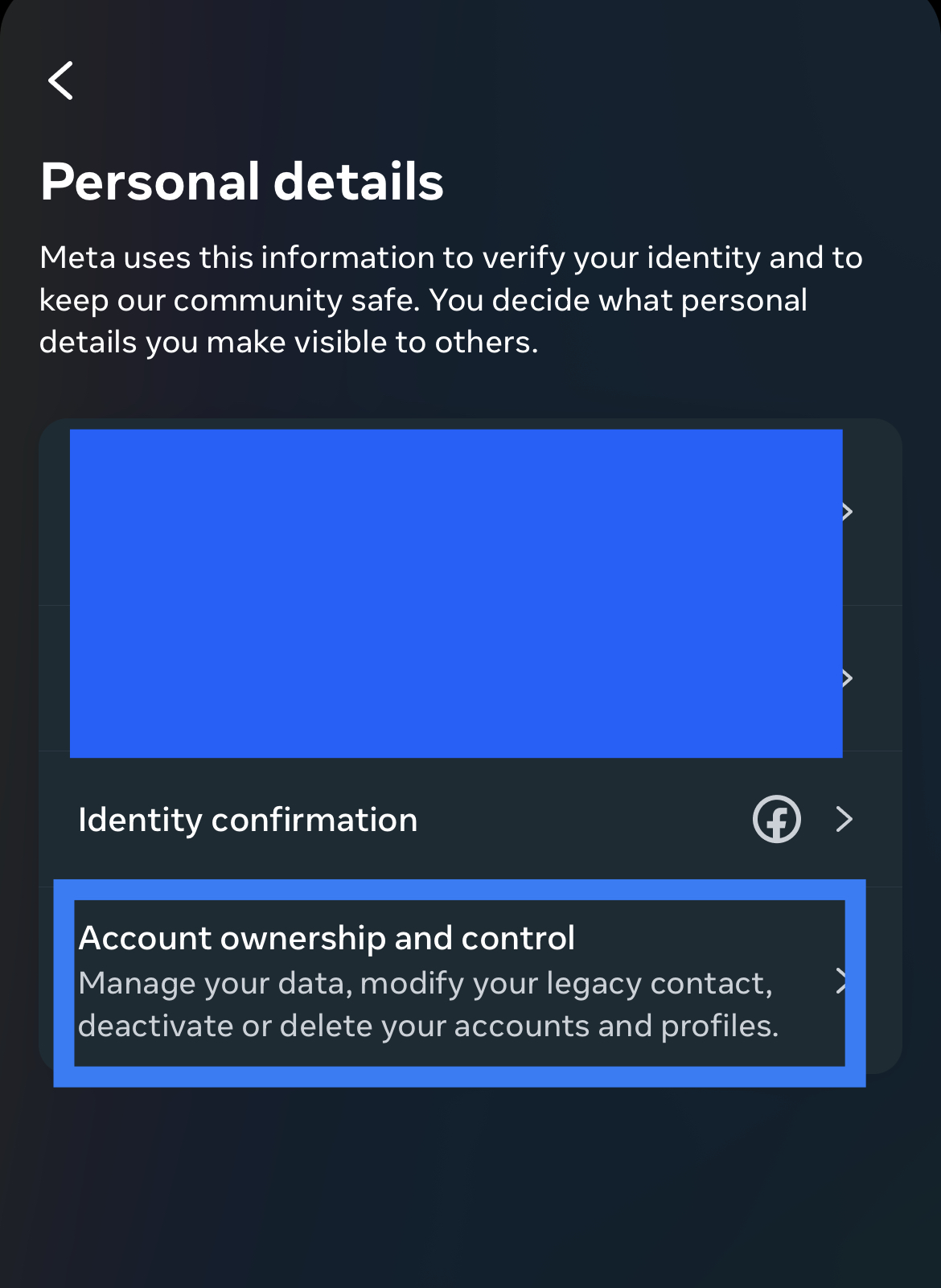 Account Ownership Control For Deactivate Instagram