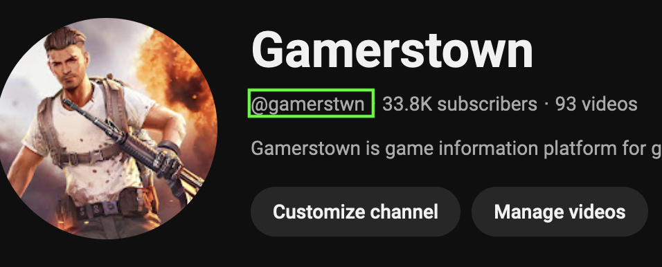 youtube profile username